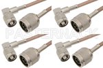 TNC Male Right Angle to Type N Male Cable Assemblies