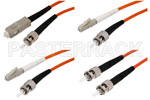 ST Simplex Multimode Fiber Optic Cables