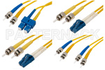 ST Duplex Single Mode Fiber Optic Cables UPC