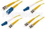 ST Simplex Single Mode Fiber Optic Cables UPC