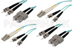 ST Duplex 50 / 125 Multimode Fiber Optic Cables