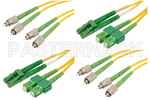 Single Mode Fiber Optic Cables 8.3 / 125 APC