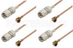 UMCX Plug to SMA Male Cable Assemblies