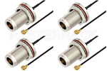 Type N Female to UMCX 2.1 Plug Cable Assemblies