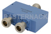 50 Ohm 2 Way N Power Divider From 500 MHz To 1000 MHz Rated at 10 Watts