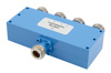 50 Ohm 4 Way N Power Divider From 4 GHz To 8 GHz Rated at 10 Watts