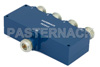 50 Ohm 4 Way N Power Divider From 8 GHz To 12.4 GHz Rated at 10 Watts