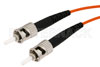 FC to ST Simplex Using 62.5/125 Multi Mode Fiber Optic Cable  in Orange