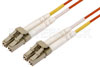 LC to LC Duplex Using 62.5/125 Multi Mode Fiber Optic Cable  in Orange