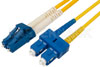 LC to SC Duplex Using 9/125 Single Mode Fiber Optic Cable 2 Meters Length in Yellow