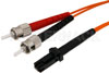MTRJ to ST Duplex Using 62.5/125 Multi Mode Fiber Optic Cable  in Orange
