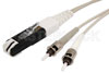 ST to VF45 Duplex Using 62.5/125 Multi Mode Fiber Optic Cable  in Orange