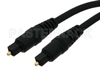 Audio to Audio TOSLINK Using Fiber Optic Cable 12 Inch Length in Black