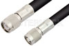 TNC Male to Reverse Polarity TNC Male Cable 12 Inch Length Using RG213 Coax RoHS Compliant