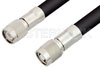 TNC Male to Reverse Polarity TNC Male Cable 12 Inch Length Using RG214 Coax