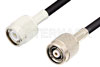 TNC Male to Reverse Polarity TNC Male Cable 12 Inch Length Using RG223 Coax