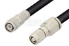 TNC Male to Reverse Polarity TNC Male Cable 12 Inch Length Using PE-B405 Coax RoHS Compliant