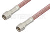 Reverse Thread SMA Male to Reverse Thread SMA Male Cable 12 Inch Length Using RG142 Coax RoHS Compliant