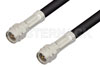 Reverse Thread SMA Male to Reverse Thread SMA Male Cable 12 Inch Length Using RG223 Coax