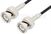 BNC Male to BNC Male Cable 108 Inch Length Using RG174 Coax RoHS Compliant