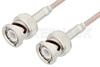 BNC Male to BNC Male Cable 12 Inch Length Using 75 Ohm RG179 Coax RoHS Compliant