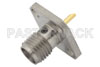 SMA Female; 4 Hole Panel Mount; Solder Cup Contact