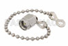 50 Ohm 0.5 Watts Precision Stainless Steel SMA Male RF Load With Chain Up To 12.4 GHz