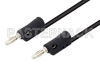 Banana Plug to Banana Plug Cable 60 Inch Length Using Black Wire