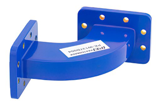 WR-137 Commercial Grade Waveguide H-Bend with CPR-137G Flange Operating from 5.85 GHz to 8.2 GHz