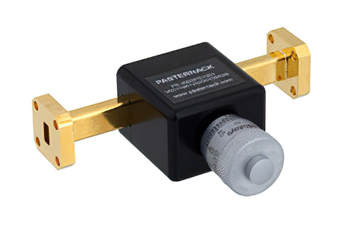 0 to 180 Degree WR-28 Waveguide Phase Shifter, From 26.5 GHz to 40 GHz, With a UG-599/U Flange