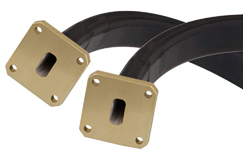 WR-51 Twistable Flexible Waveguide 24 Inch, Square Cover Flange Operating From 15 GHz to 22 GHz