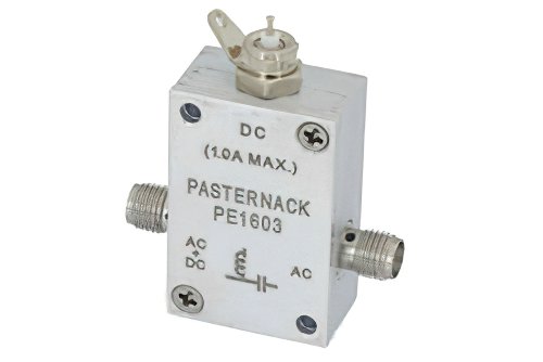 1 GHz to 5 GHz SMA Bias Tee Rated to 1000 mA And 50 Volts DC