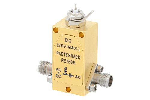 0.1 MHz to 26.5 GHz 3.5mm Bias Tee Rated to 750 mA and 25 Volts DC