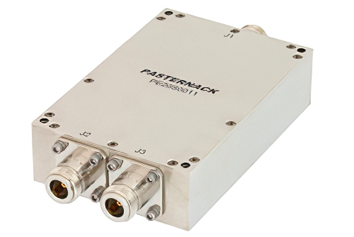 2 Way Broadband Combiner from 800 MHz to 2.5 GHz Type N