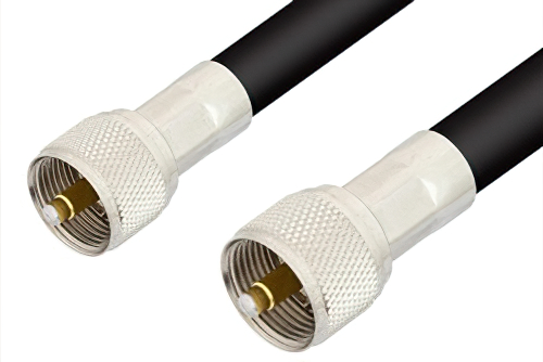 UHF Male to UHF Male Cable 1200 Inch Length Using PE-B405 Coax