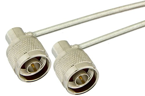 N Male Right Angle to N Male Right Angle Cable Using PE-SR402FL Coax