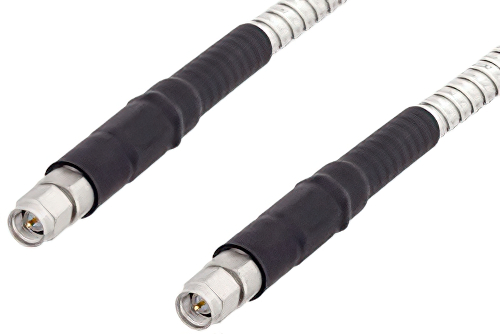 SMA Male to SMA Male Low Loss Cable 36 Inch Length Using PE-P142LL Coax with HeatShrink