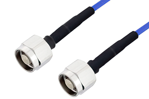 N Male to N Male LSZH Jacketed Low PIM Cable 200 cm Length Using SR402FLJ Low PIM Coax with HeatShrink
