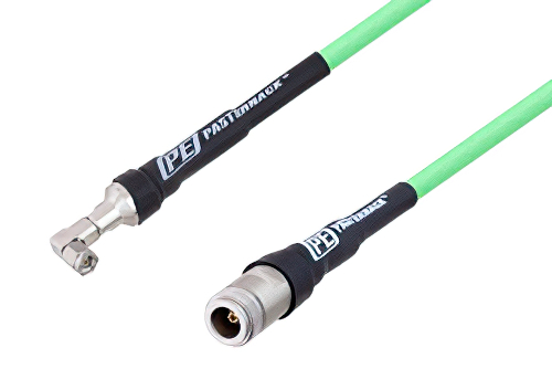 SMA Male Right Angle to N Female Low Loss Test Cable Using PE-P300LL Coax