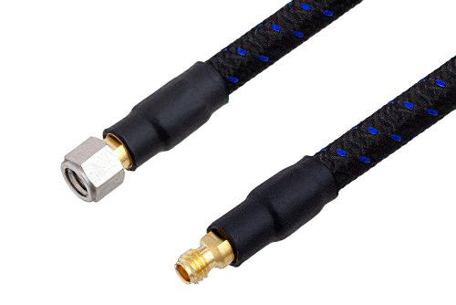 1.0mm Male to 1.0mm Female Precision Cable 12 Inch Length Using PE-TC110 Coax, RoHS