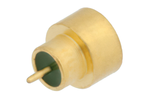SMP Male Limited Detent Hermetically Sealed Connector Solder Attachment Pin Terminal, Half Shroud Full Body, Up To 8 GHz