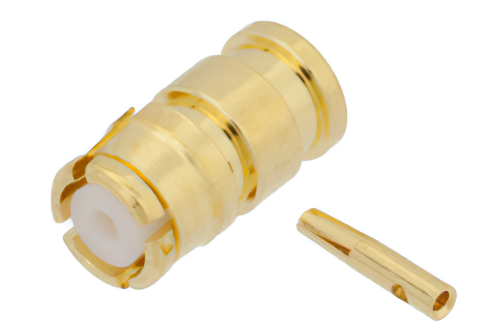 SMP Female Connector Solder Attachment for RG178, RG196