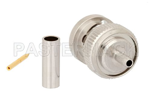 BNC Male Connector Crimp/Crimp Attachment for RG316-DS, RG188-DS, Up to 4 GHz