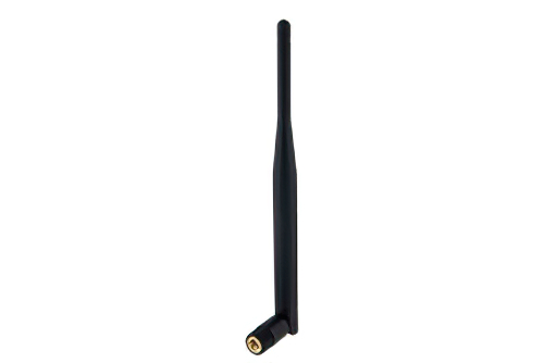 Rubber Duck Portable Dual Band Antenna Operates From 2.4 GHz to 5.8 GHz With a Nominal 2.5 dBi Gain SMA Male Input Connector