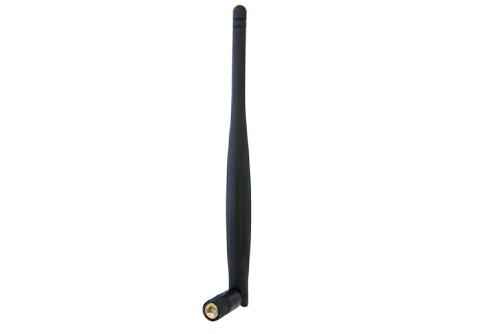 Rubber Duck Antenna Operates From 2.3 GHz to 2.7 GHz with a 6.5 dBi Minimum Gain Reverse Polarity SMA Male Input Connector Rated