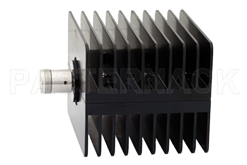 50 Watt RF Load Up to 18 GHz With N Female Input Square Body Black Anodized Aluminum Heatsink