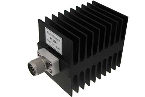 Medium Power 50 Watts RF Load Up To 4 GHz With N Male Input Square Body Black Anodized Aluminum Heatsink