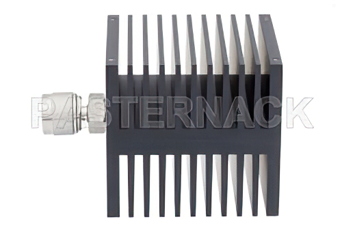 Medium Power 50 Watts RF Load Up To 18 GHz With N Male Input Square Body Black Anodized Aluminum Heatsink