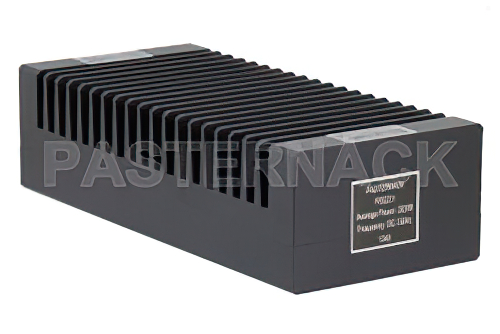 High Power 200 Watt RF Load Up to 3 GHz With N Female Input High Power Black Anodized Aluminum Heatsink