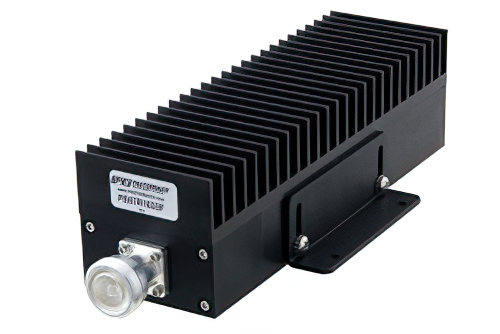 High Power 100 Watt RF Load Up to 2.7 GHz with 7/16 DIN Female Black Anodized Aluminum